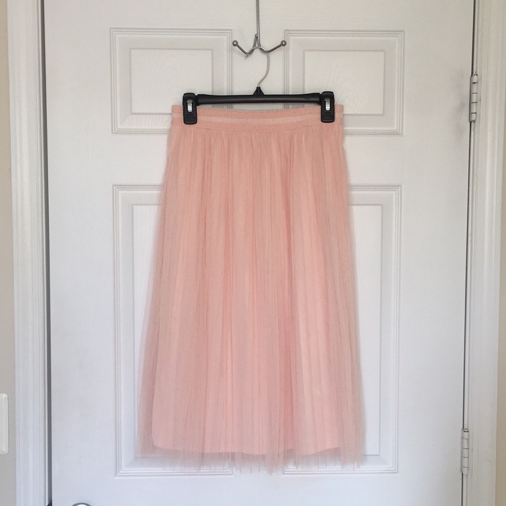 Pleated Blush Skirt